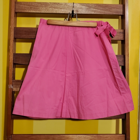 J. Crew Dresses & Skirts - J Crew Pink Skirt with Side-Tie, Sz 4